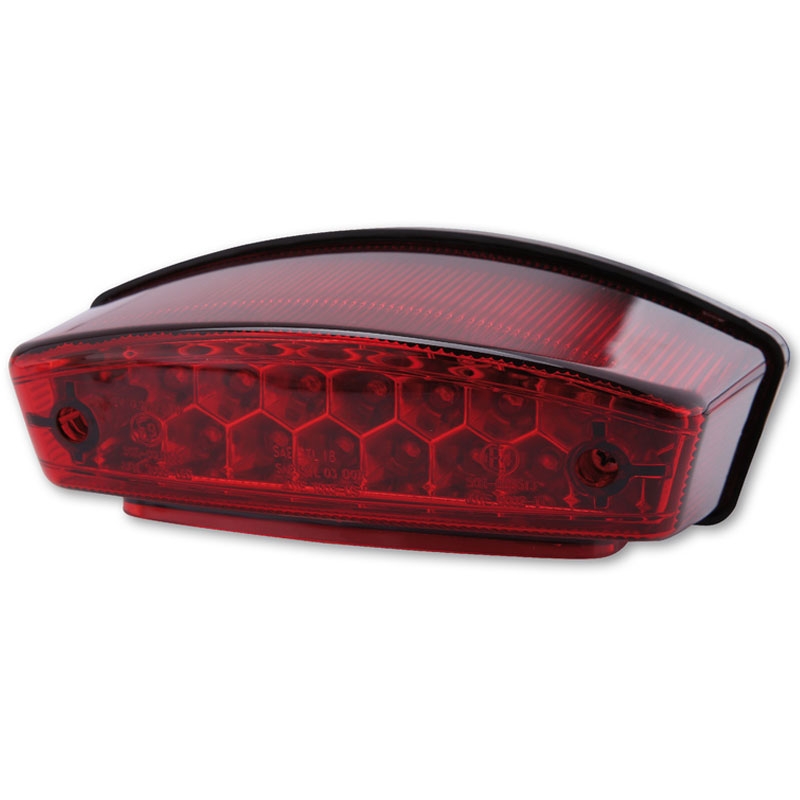 Luz trasera LED para motocicleta Highsider Smart Monster roja