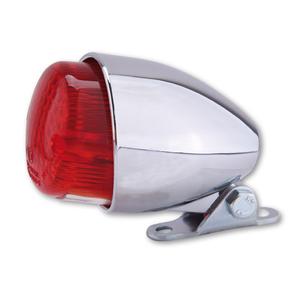 Luz trasera cromada para motocicleta Highsider Smart Texas