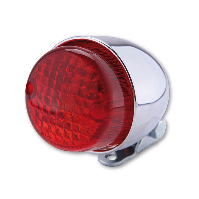 Luz trasera cromada para motocicleta Highsider Smart Texas
