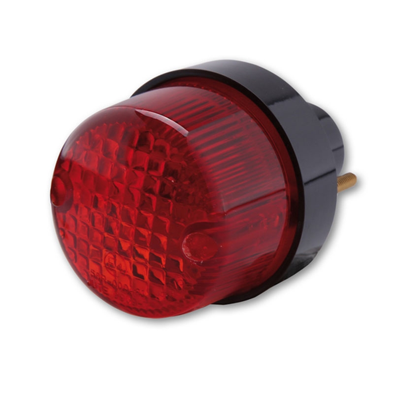 Luz trasera inteligente para motocicleta Highsider redonda negra