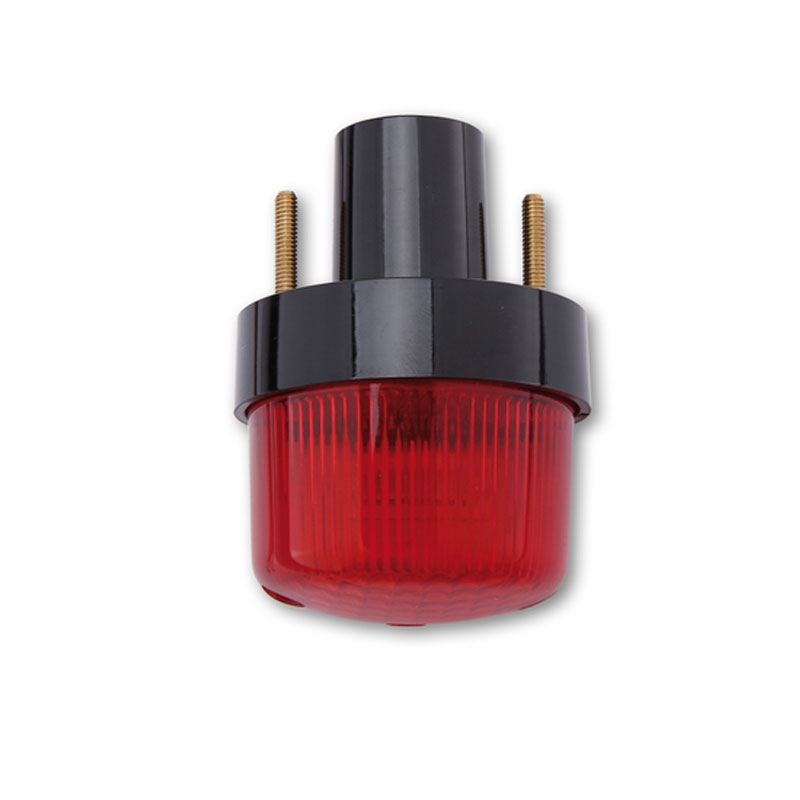 Luz trasera inteligente para motocicleta Highsider redonda negra