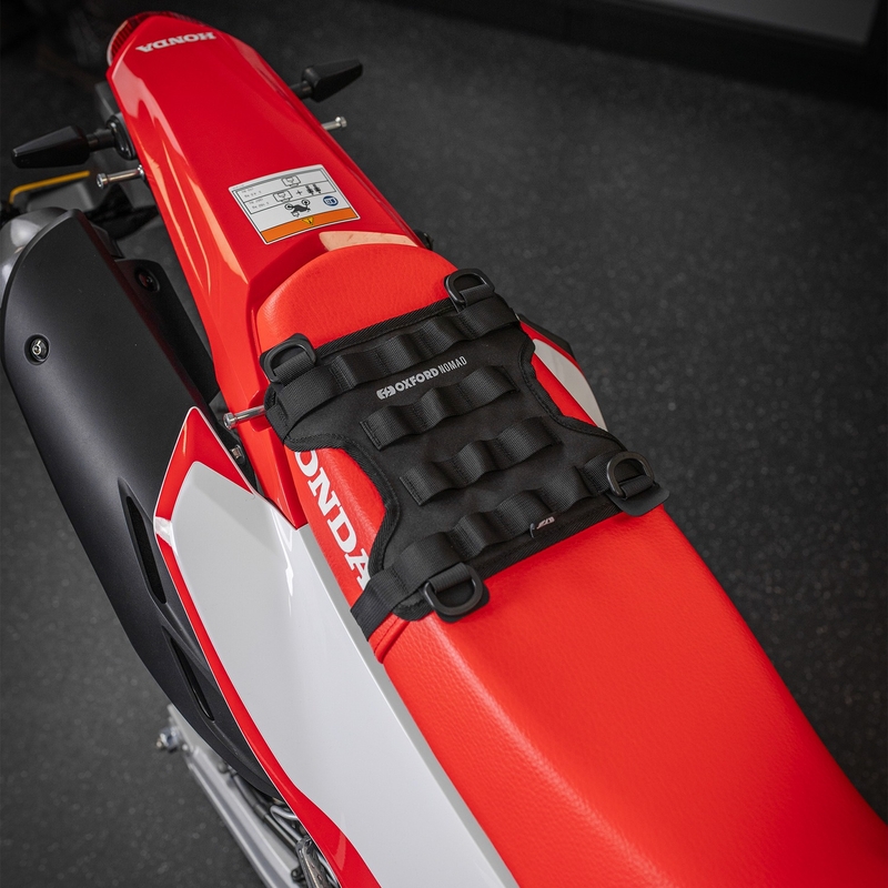 Sistema de portaequipajes para asiento de pasajero Oxford Nomad, pequeño, negro