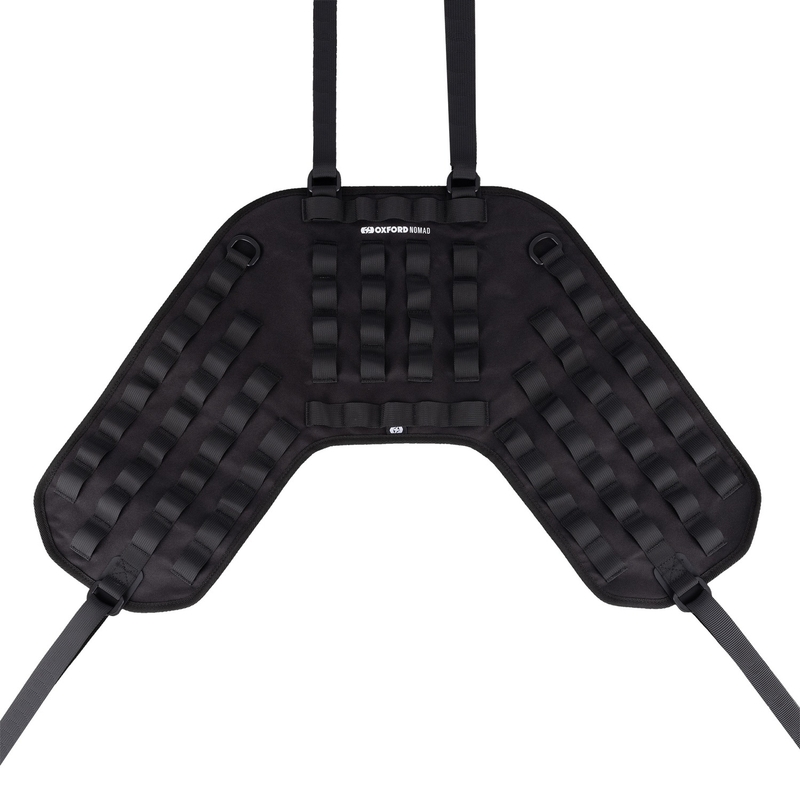 Sistema de portaequipajes para asiento de pasajero Oxford Nomad, grande, negro
