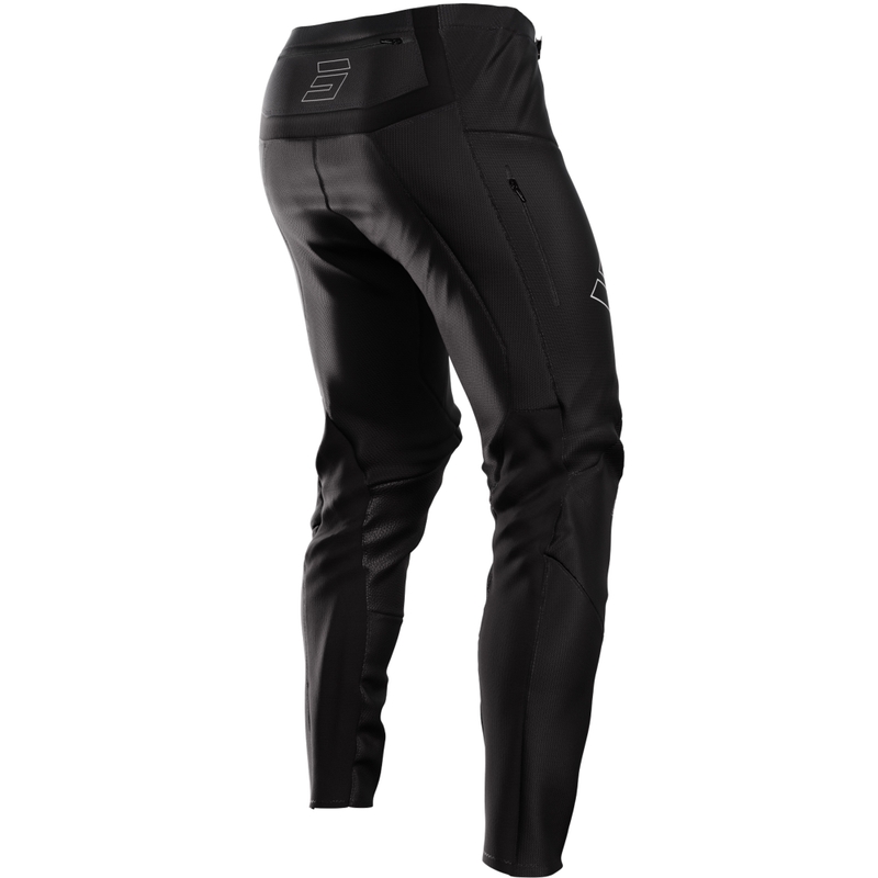 Pantalones de motocross con cremallera Shot Contact negros