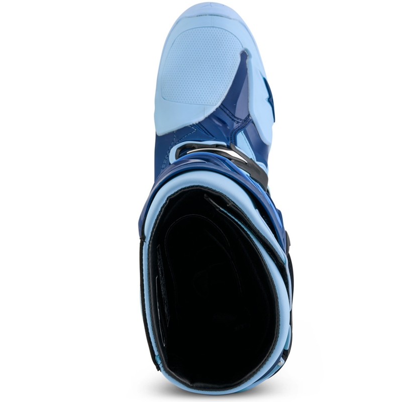 Botas de moto Alpinestars Tech 10 Edición Limitada Steelers Azul-Azul Claro