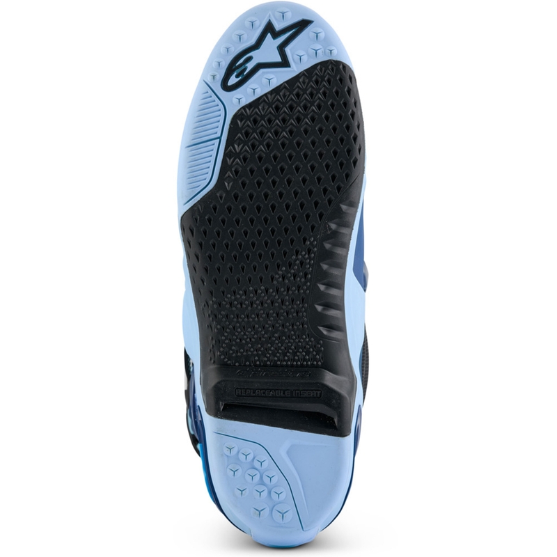 Botas de moto Alpinestars Tech 10 Edición Limitada Steelers Azul-Azul Claro