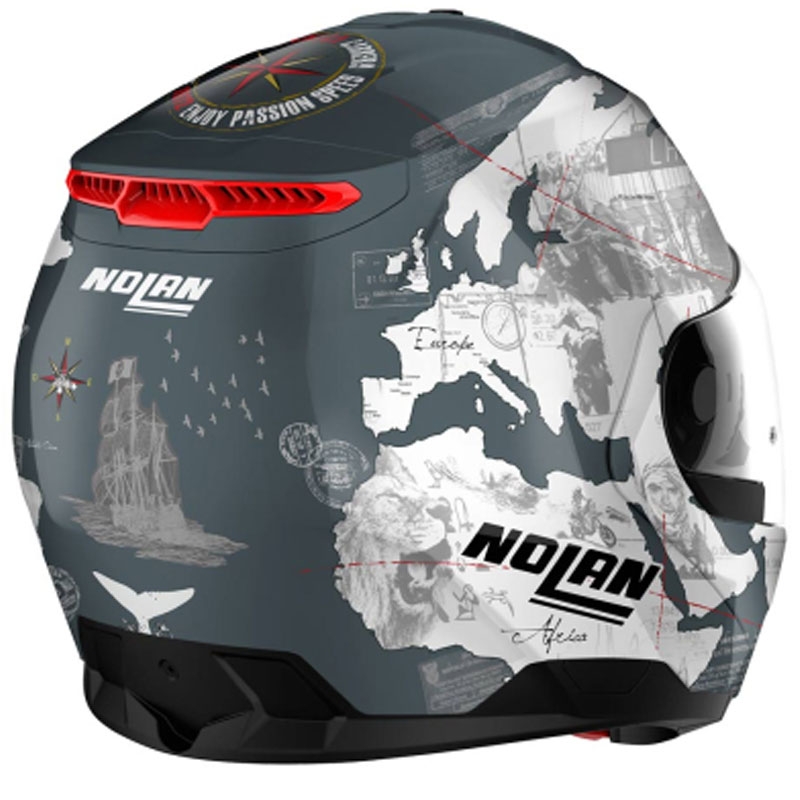 Casco de moto abatible Nolan N100-6 Legend Checa N-COM 3
