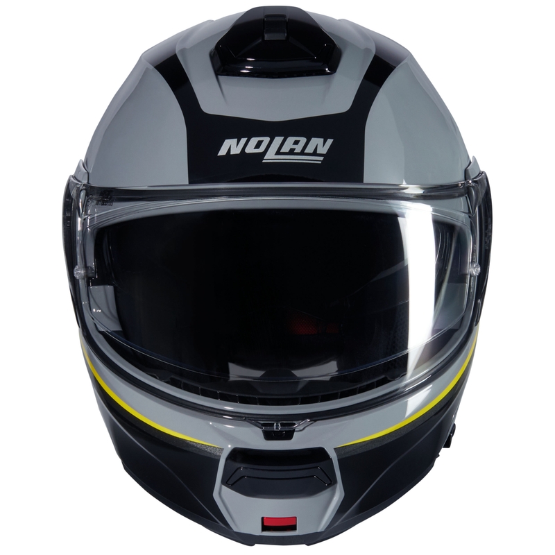 Casco de moto abatible Nolan N100-6 Incognito N-COM 346 gris-negro-amarillo