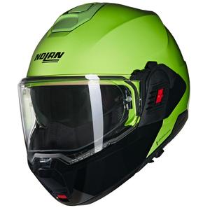 Casco de moto abatible Nolan N120-1 Mivedi N-COM 329 verde-negro