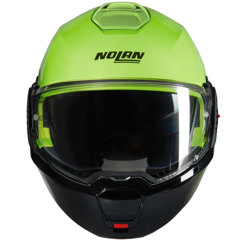 Casco de moto abatible Nolan N120-1 Mivedi N-COM 329 verde-negro