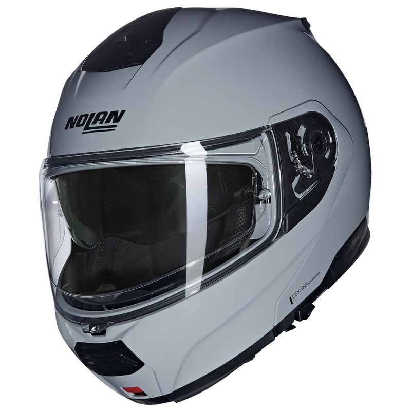 Casco de moto abatible Nolan N120-1 Classico N-COM 303 gris