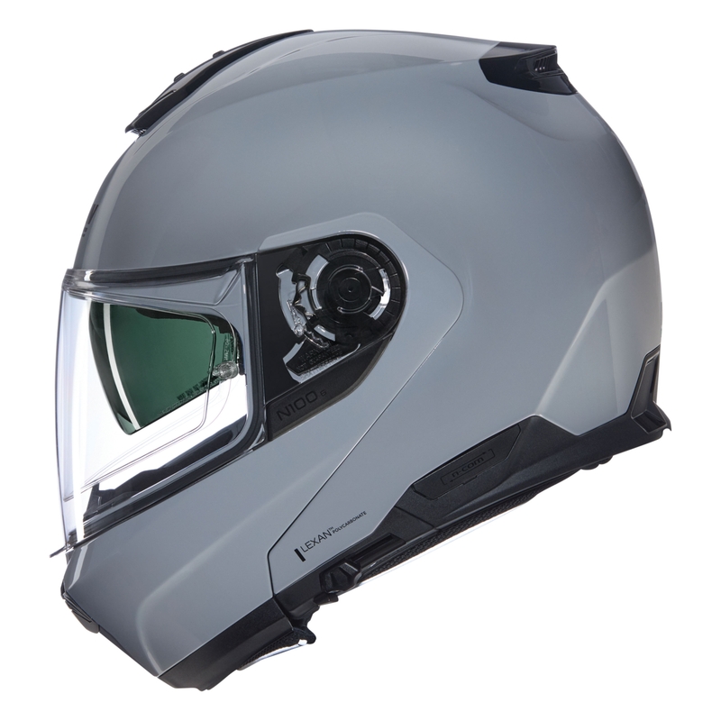 Casco de moto abatible Nolan N120-1 Classico N-COM 303 gris
