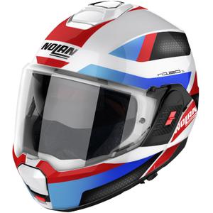 Casco Abatible Nolan N120-1 Subway blanco brillo