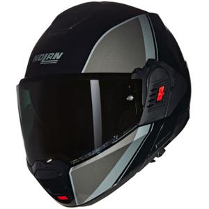 Casco de moto abatible Nolan N120-1 Verniciatura Speciale N-COM 341 negro-gris