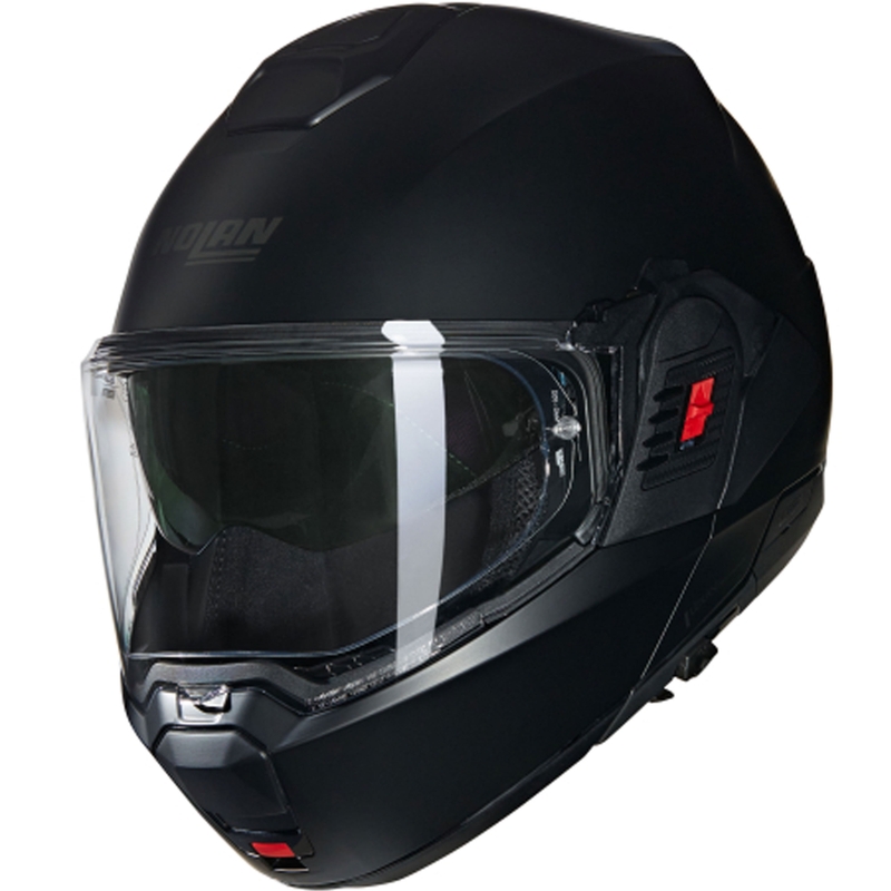 Casco de moto abatible Nolan N100-6 Classico N-COM 302 negro mate