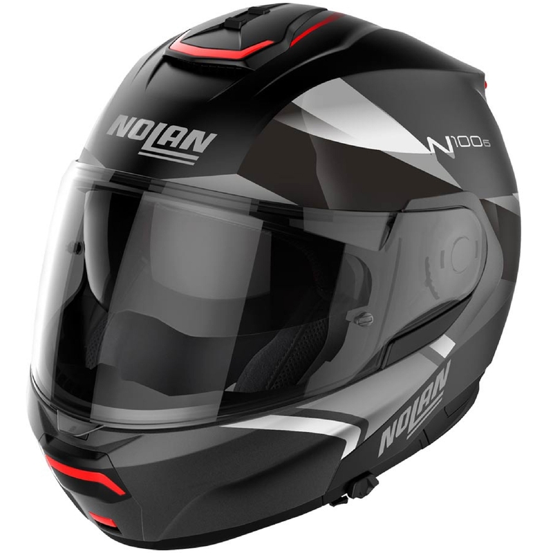Casco de moto abatible Nolan N100-6 Paloma N-COM 25 negro