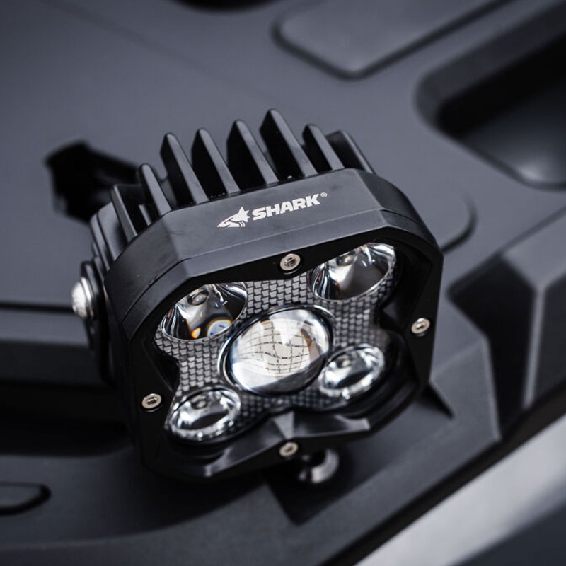 Luz LED SHARK LED Luz de conducción con láser LED 3,2" 40W negro