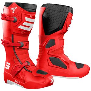 Botas de moto Shot Race 4 rojo-negro