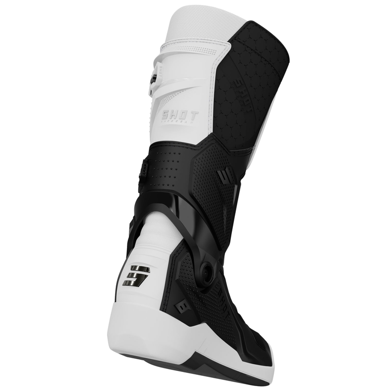 Botas de motocross Shot Race 8 blancas y negras