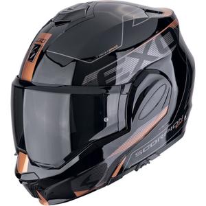 Casco de moto plegable Scorpion EXO-TECH EVO TRAVELLER negro-cobre