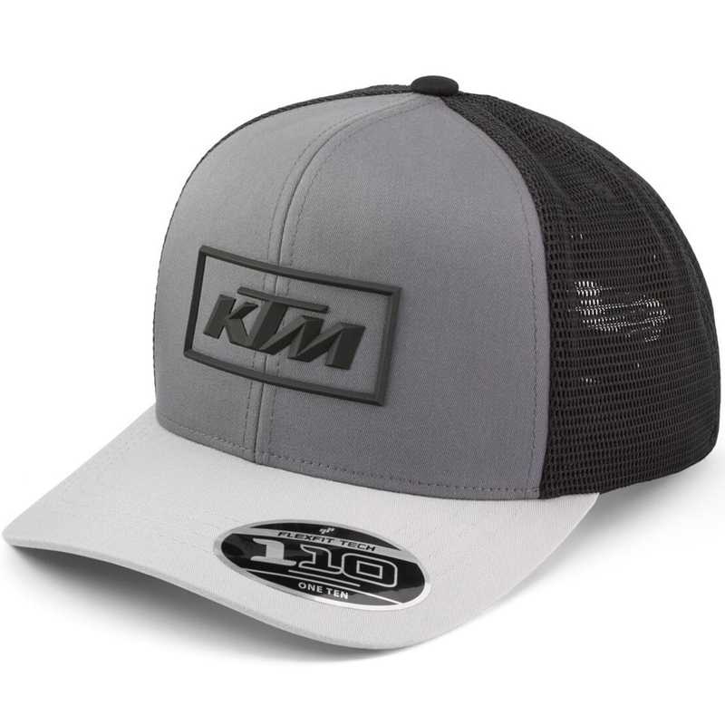 Gorra de camionero KTM Outline gris-negra