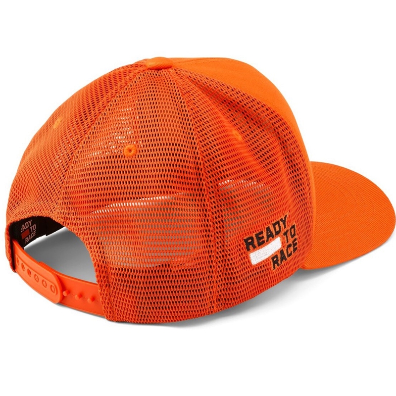 Gorra infantil con el logotipo de KTM en color naranja y negro