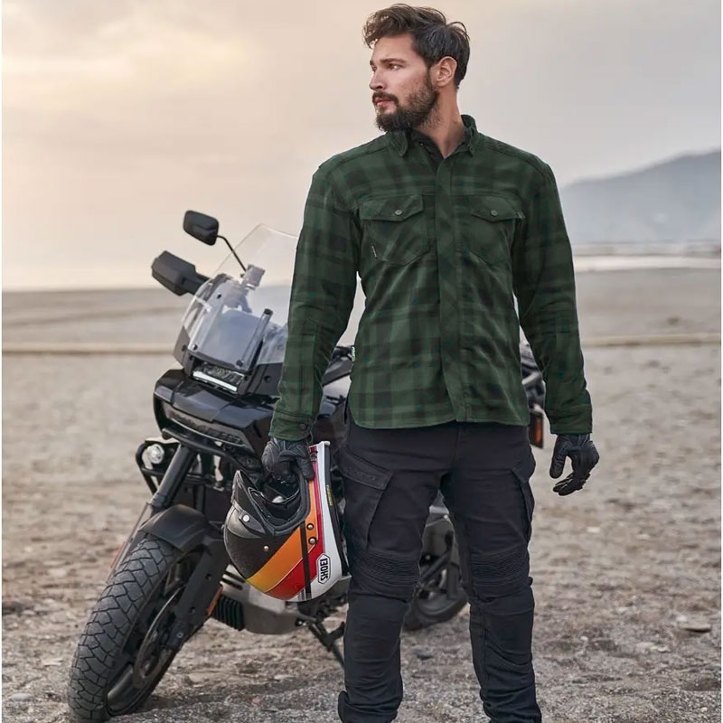 Camisa de moto Shima Renegade 2 verde