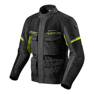 Chaqueta de moto Revit Outback 3 negro-amarillo fluo liquidación