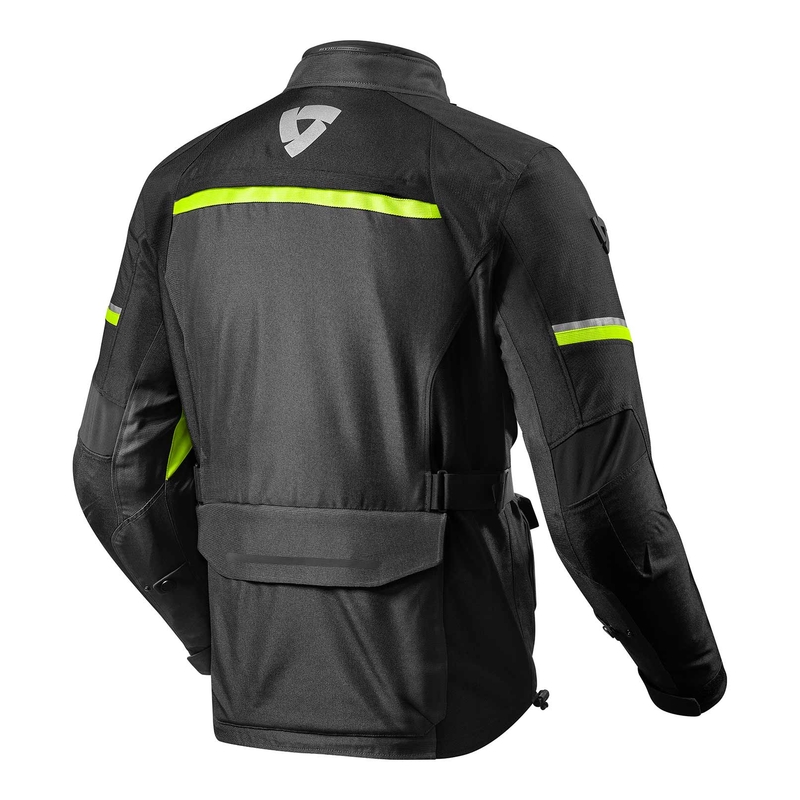 Chaqueta de moto Revit Outback 3 negro-amarillo fluo liquidación