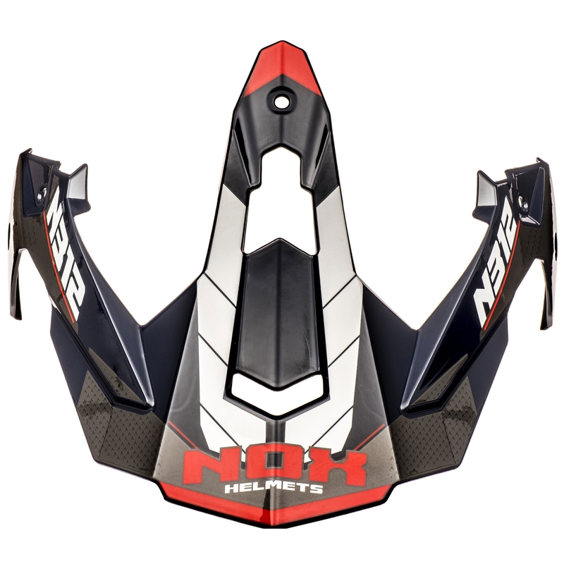Visera para cascos de moto NOX N312 Vapor blanco-azul-rojo