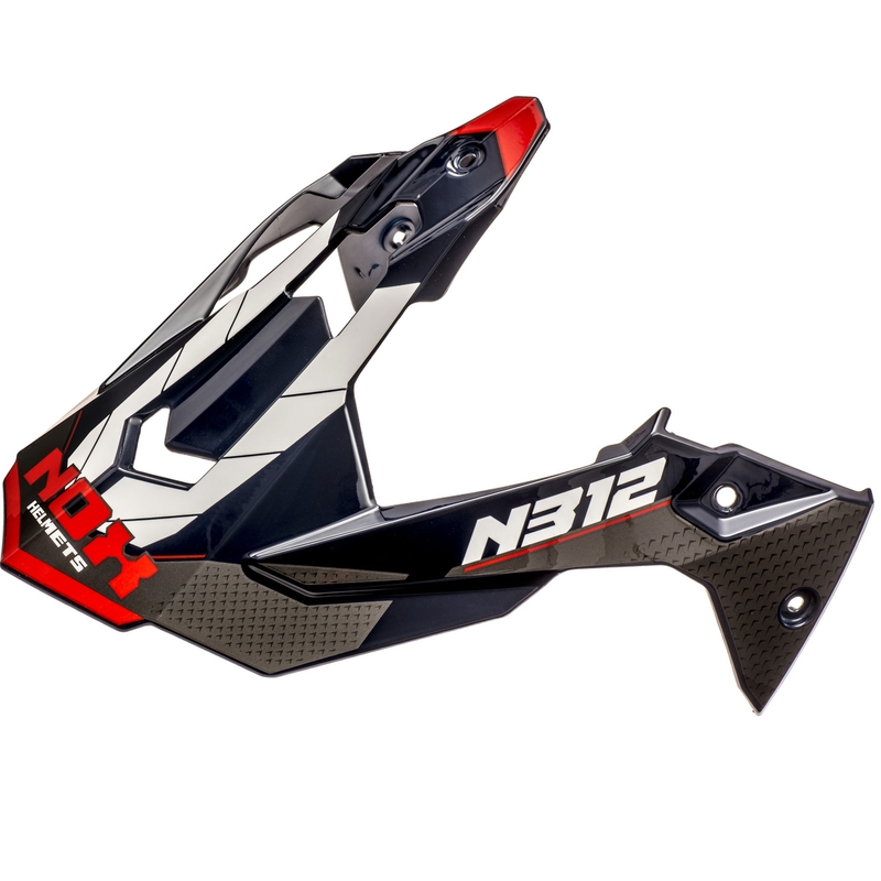 Visera para cascos de moto NOX N312 Vapor blanco-azul-rojo