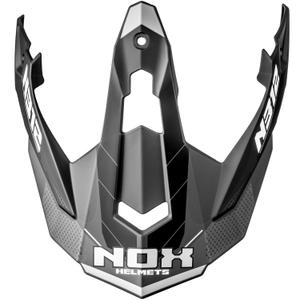 Visera para cascos de moto NOX N312 Vapor negro mate-gris