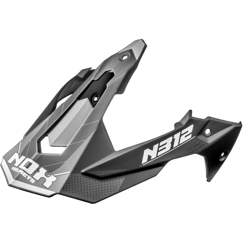 Visera para cascos de moto NOX N312 Vapor negro mate-gris