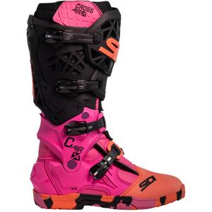 Botas de moto SiDi Crossair X Messy color coral