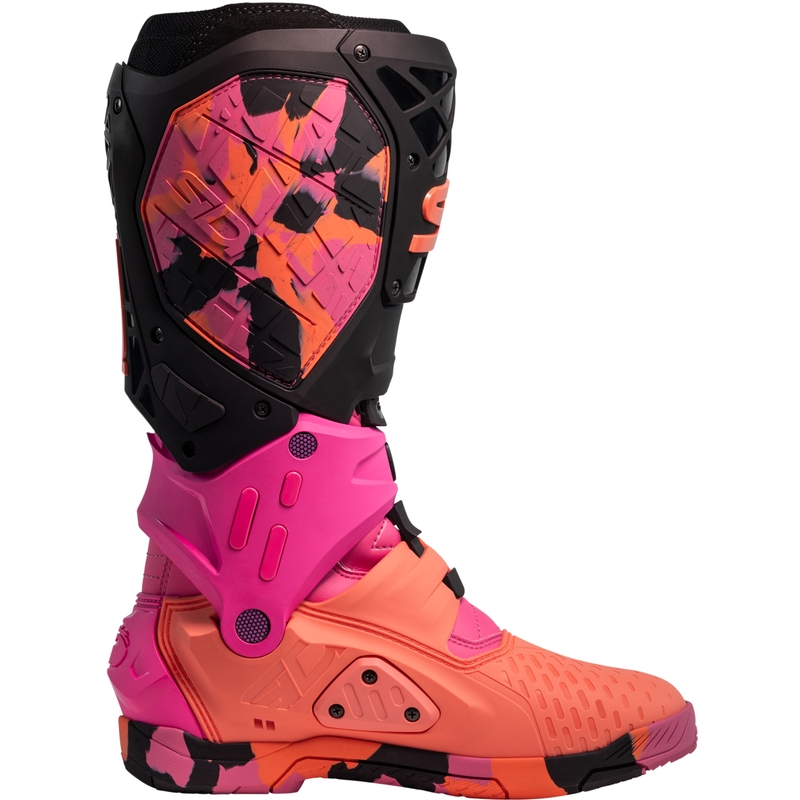 Botas de moto SiDi Crossair X Messy color coral
