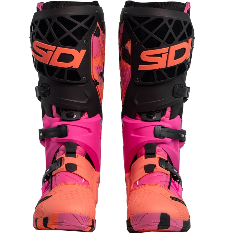 Botas de moto SiDi Crossair X Messy color coral