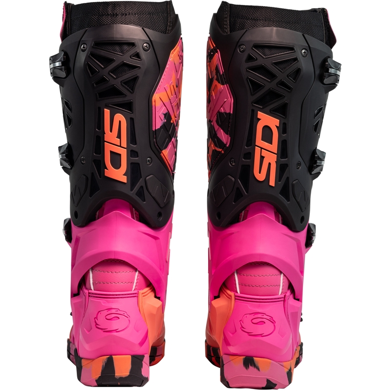 Botas de moto SiDi Crossair X Messy color coral