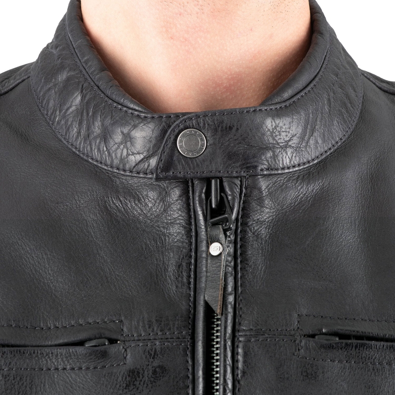Chaqueta de moto Oxford Holton negra