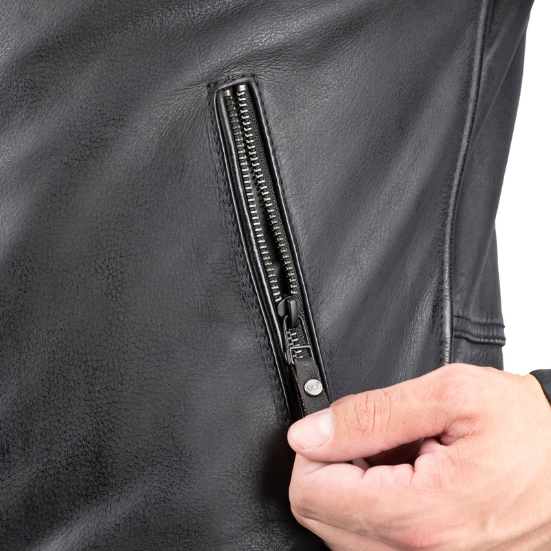 Chaqueta de moto Oxford Holton negra