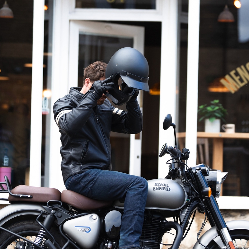Chaqueta de moto Oxford Holton negra