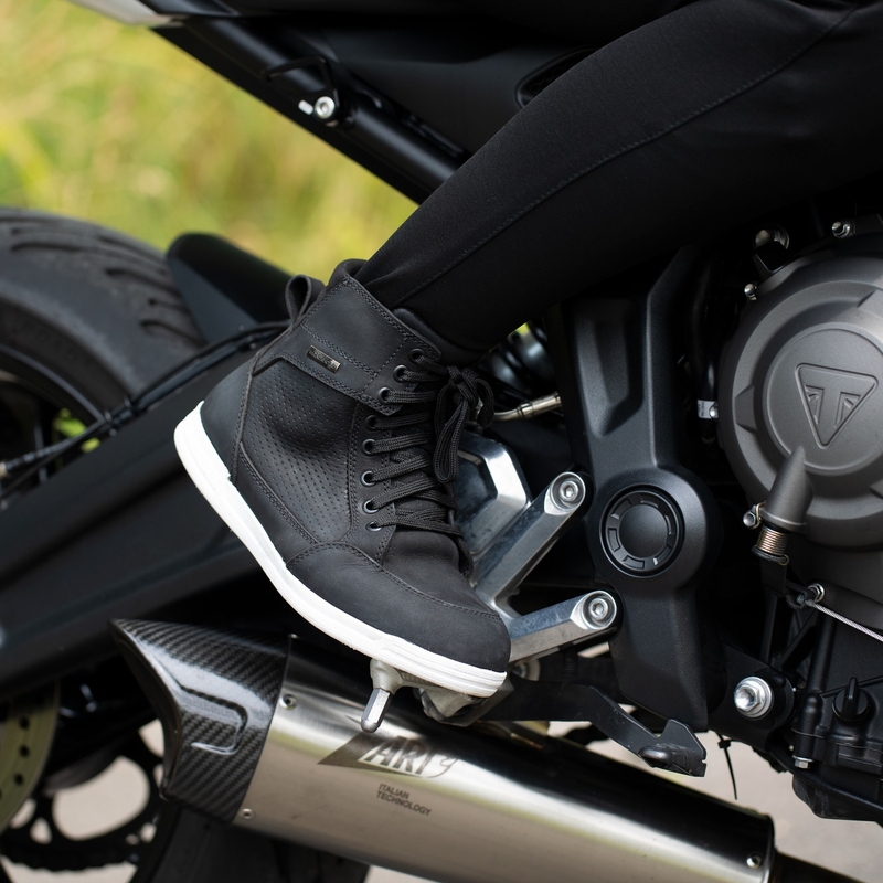 Botas de moto para mujer Oxford Kickback Air negras