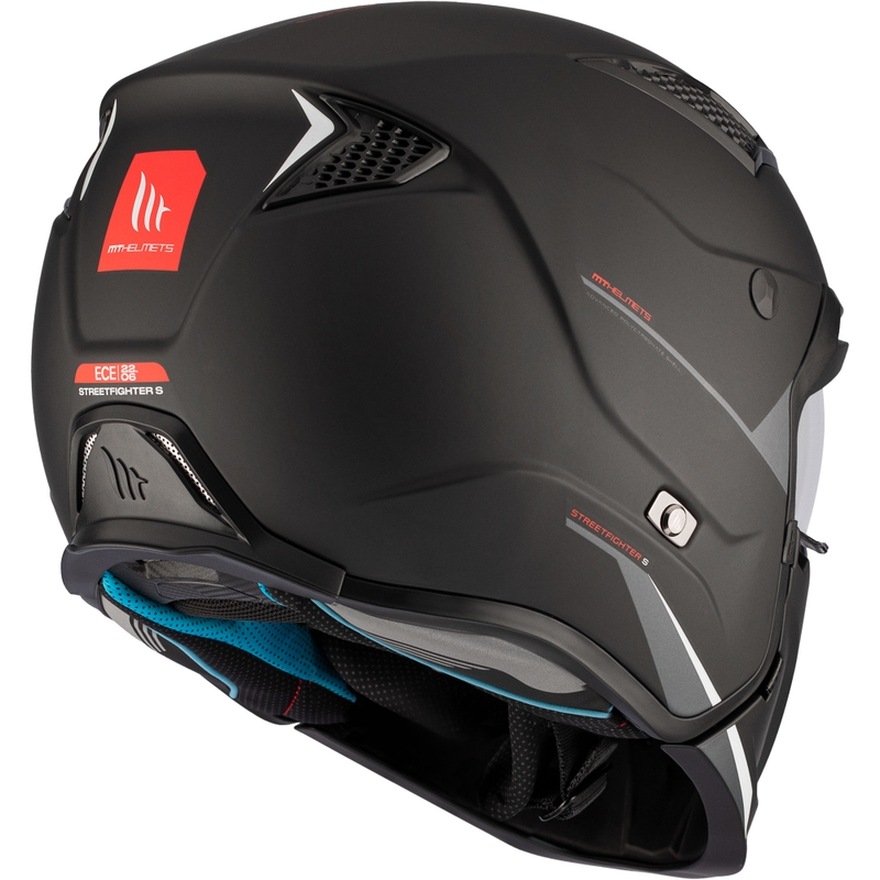 Casco abierto con máscara MT Streetfighter SV S Solid A1 negro mate
