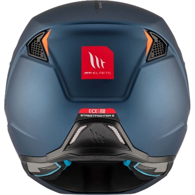 Casco abierto con máscara MT Streetfighter SV S Solid A7 azul mate