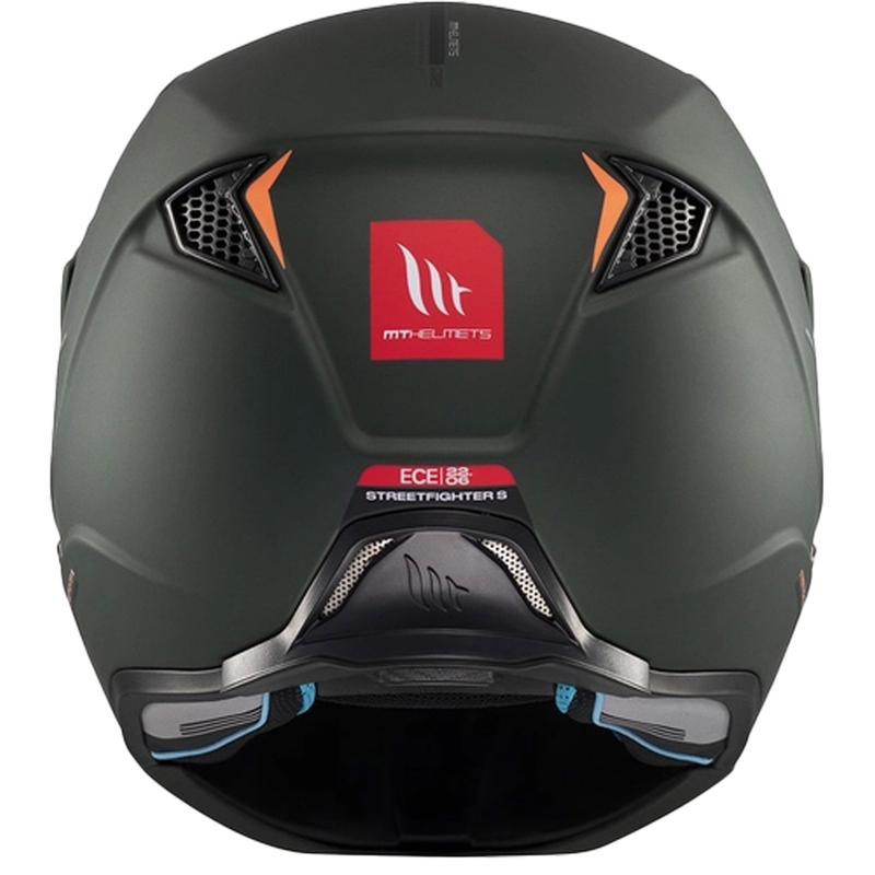 Casco abierto con máscara MT Streetfighter SV S Solid A6 verde mate