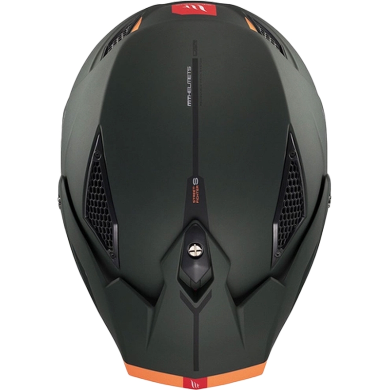 Casco abierto con máscara MT Streetfighter SV S Solid A6 verde mate