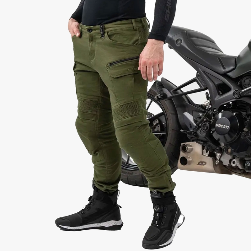 Pantalones de moto Shima Giro 3.0 color caqui