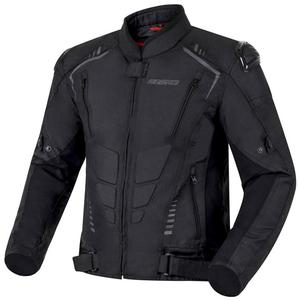 Chaqueta de moto Ozone Pulse negra y gris