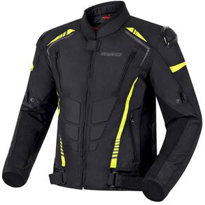 Chaqueta de moto Ozone Pulse negro-amarillo fluorescente