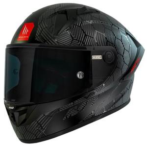 MT KRE+ Carbon Solid A11 Casco Integrado de Motocicleta negro brillo