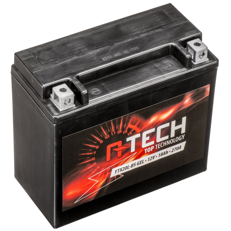 Batería de gel A-TECH 12V, YTX20L-BS, 18Ah, 270A, sin mantenimiento